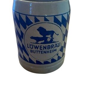 Vintage Lowenbrau  Buttenheim Lion 0.5 L Stein Mug Stoneware